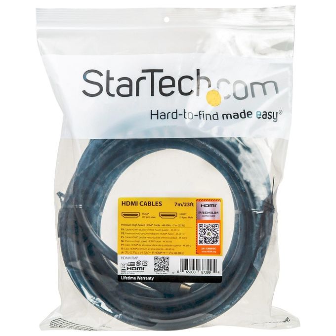 Startech Cavo Premium Hdmi ad Alta Velocita' con Ethernet 4K 60hz 7mt
