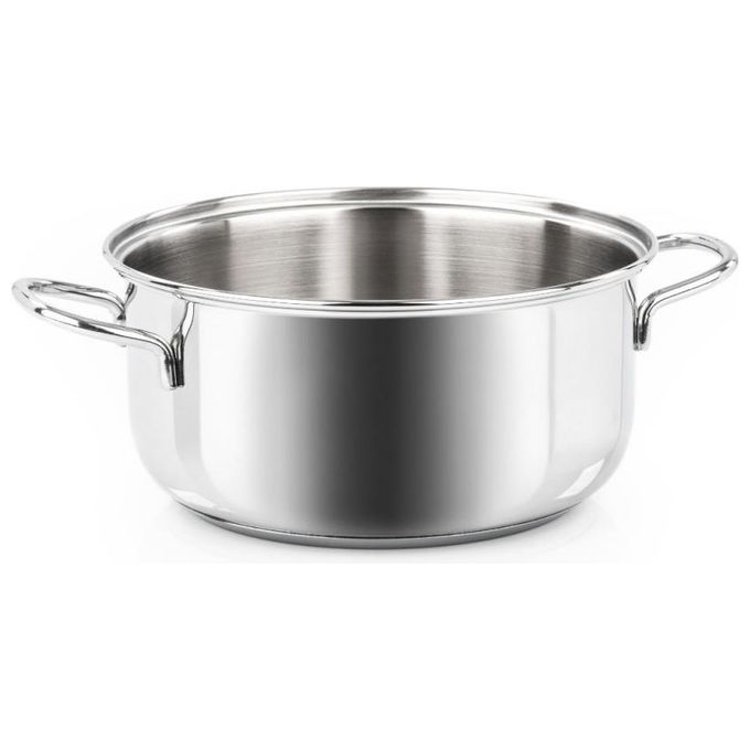 Barazzoni 266102028 Bonita Casseruola in Acciaio Inox 28 cm con Fondo Tripla Strato adatto a tutte le Fonti di Calore incluso Induzione Lavabile in Lavastoviglie colore Antracite