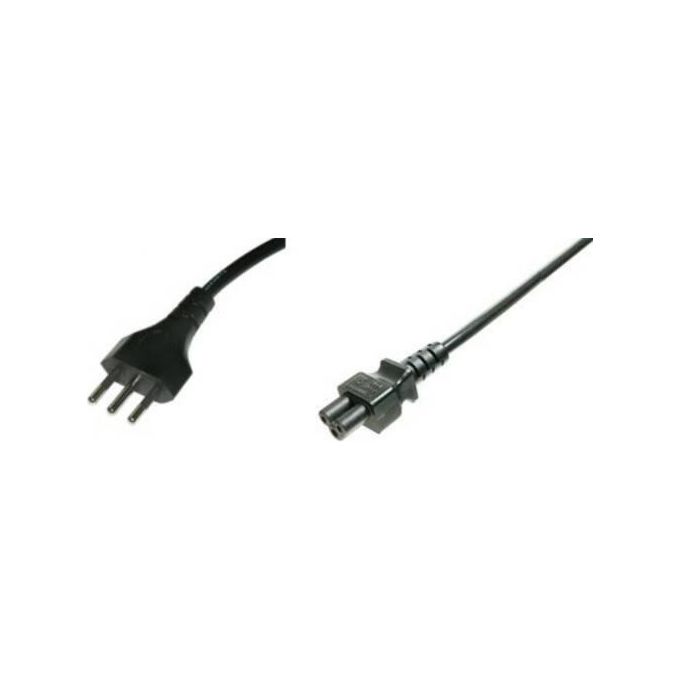 Link cavo alimentazione spina italiana tripolare 10a - presa compaq tripolare c5 mt 1.80