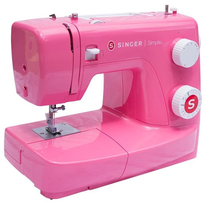 Singer SIMPLE 3223R Macchina da cucire semiautomatica Elettromeccanica 23 programmi Braccio libero Asola automatica colore Rosso