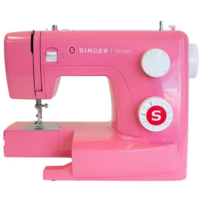 Singer SIMPLE 3223R Macchina da cucire semiautomatica Elettromeccanica 23 programmi Braccio libero Asola automatica colore Rosso