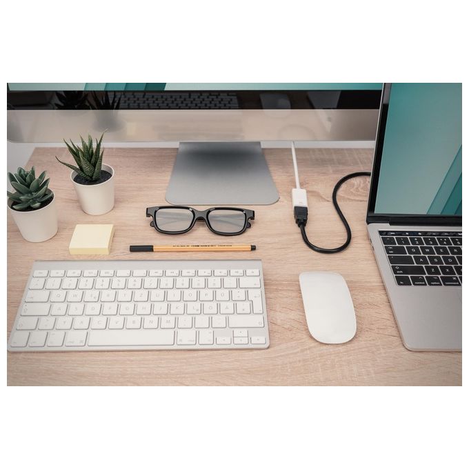 Digitus Adattatore Attivo Mini Displayport Maschio Hdmi Femmina Bianco
