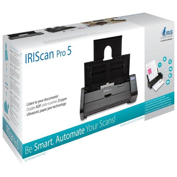I.R.I.S. IRIScan Pro 5 600x600 Dpi Scanner ADF Nero