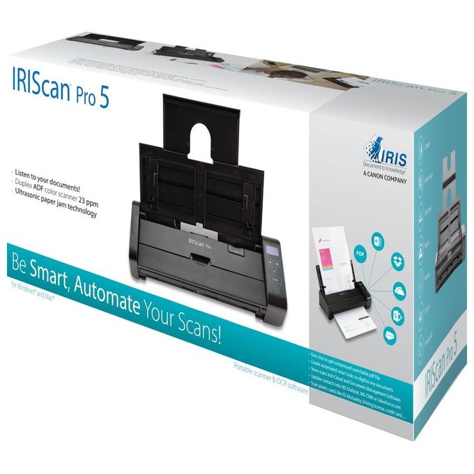 I.R.I.S. IRIScan Pro 5 600x600 Dpi Scanner ADF Nero