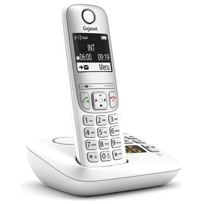 Gigaset S30852-H2830-B132 AE690A Telefono analogico DECT con vivavoce identificatore di chiamata e segreteria telefonica colore Bianco
