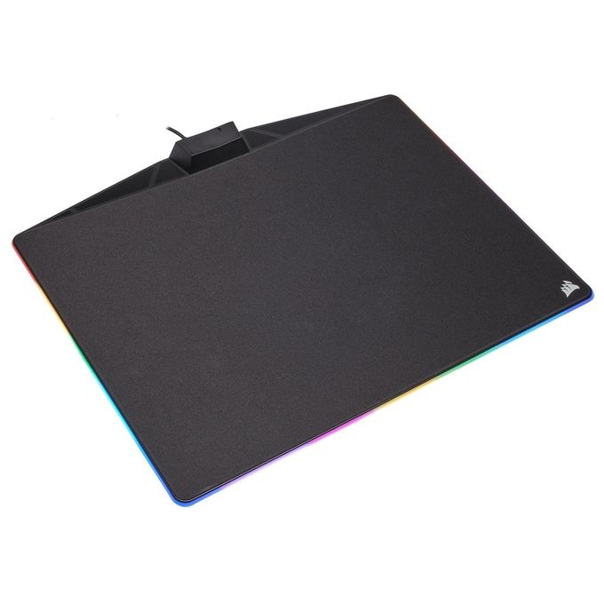 Corsair MM800 Polaris Tappetino per Mouse Gaming RGB 15 LED 350x260mm Hub USB Antiscivolo colore Nero