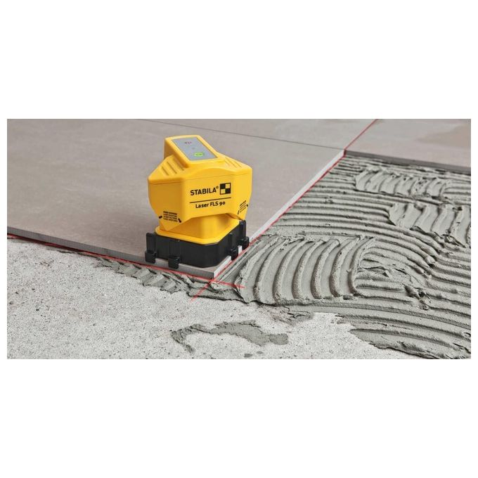 Stabila 18574 FLS 90 Laser per Pavimenti Autolivellante Linee Incrociate 15 m colore Multicolore