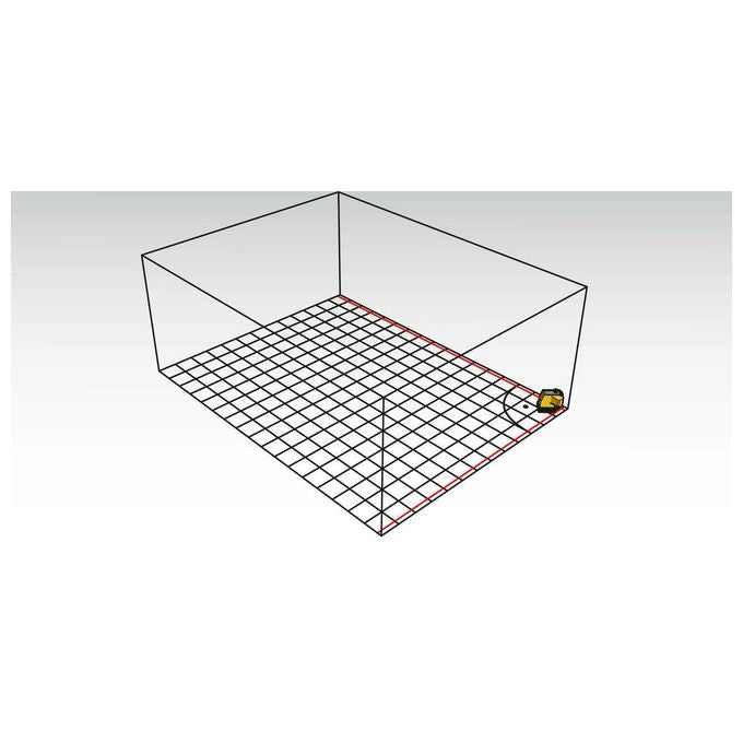 Stabila 18574 FLS 90 Laser per Pavimenti Autolivellante Linee Incrociate 15 m colore Multicolore