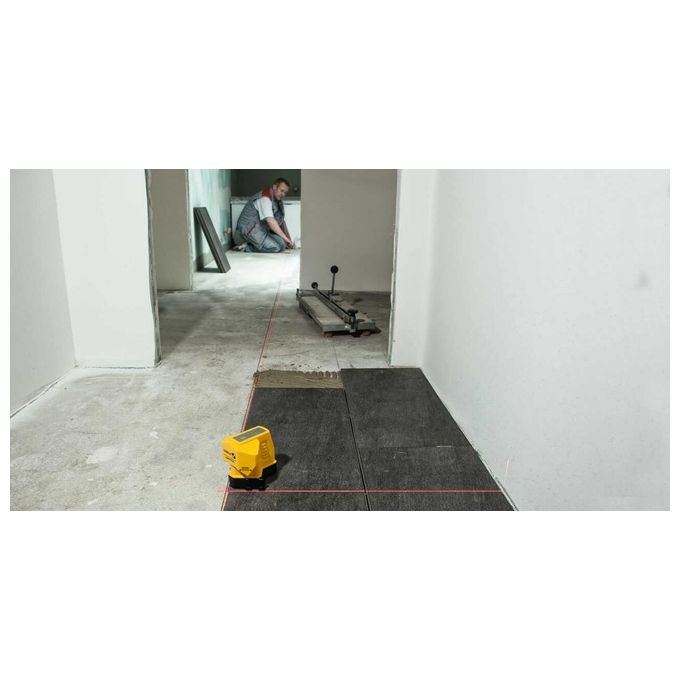 Stabila 18574 FLS 90 Laser per Pavimenti Autolivellante Linee Incrociate 15 m colore Multicolore
