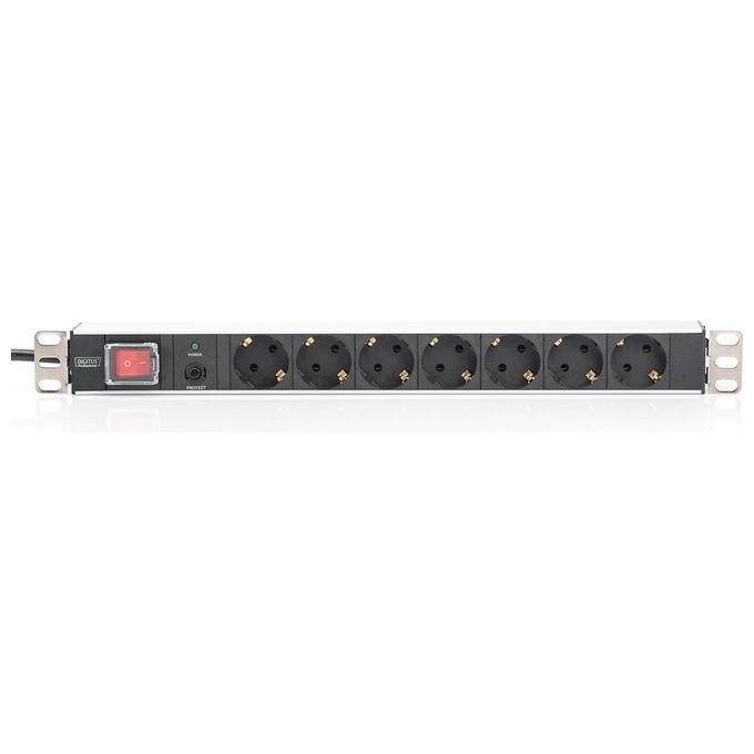 Assmann Electronic 19'' Outlet Strip Protezione da Sovraccarico 7 Prese Ac 250 V Nero 2 M
