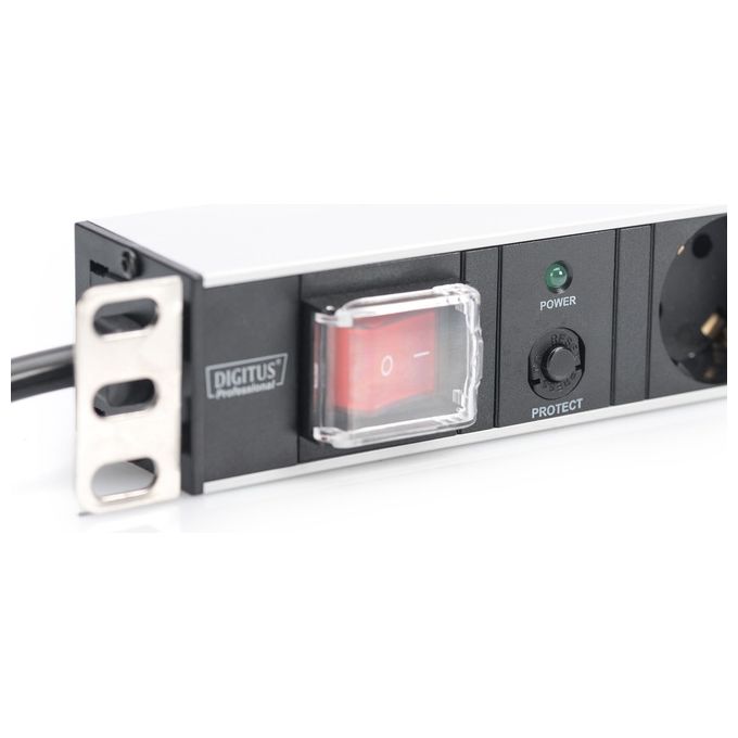 Assmann Electronic 19'' Outlet Strip Protezione da Sovraccarico 7 Prese Ac 250 V Nero 2 M