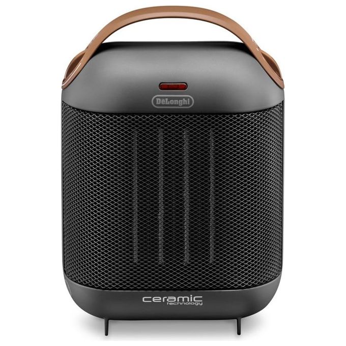 DeLonghi HFX30C18.AG Capsule Termoventilatore Ceramico da Tavolo Potenza 1800 W Nero Opaco