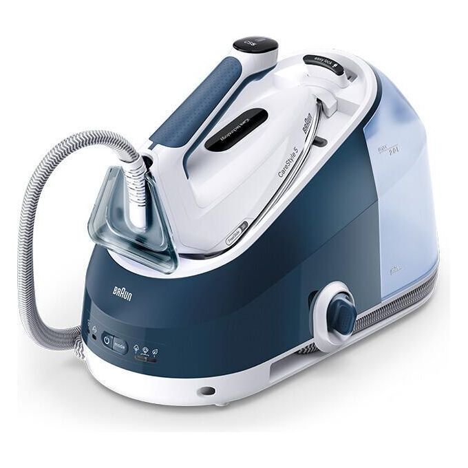 Braun IS5245BL CareStyle 5 Ferro da Stiro con Caldaia 2400W 2 L 6.8 bar Piastra Eloxal Plus FreeGlide 3D colore Blu
