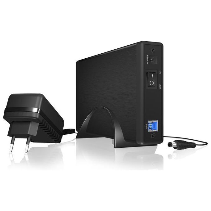 ICY BOX IB-377U3 Case Esterno HDD 3.5'' SATA III USB 3.0 UASP 5 Gbit-s Alluminio Plug and Play colore Nero