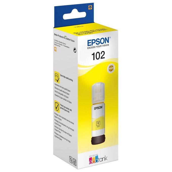 Epson C13T03R440 giallo flacone da 70ml per ecotank et-2700 et-2750 et-3750 et-4750