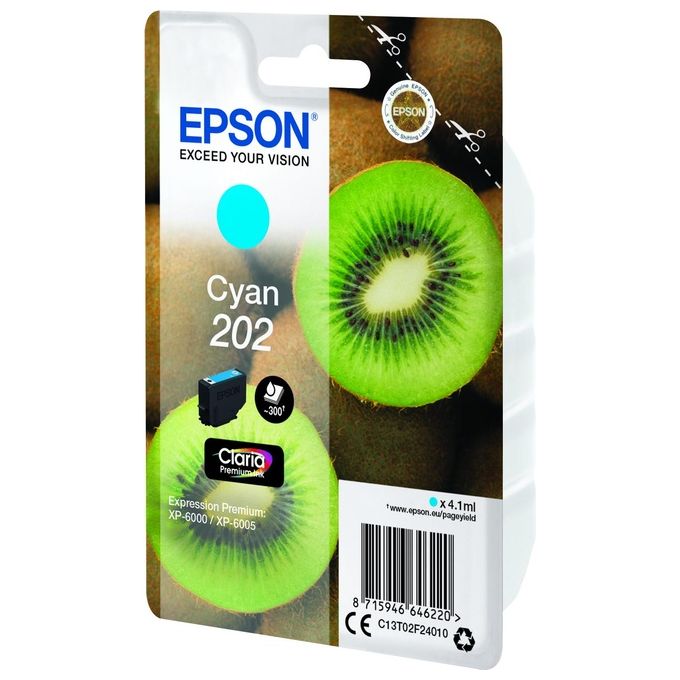 Epson Kiwi 202 Cartuccia d'Inchiostro Ciano