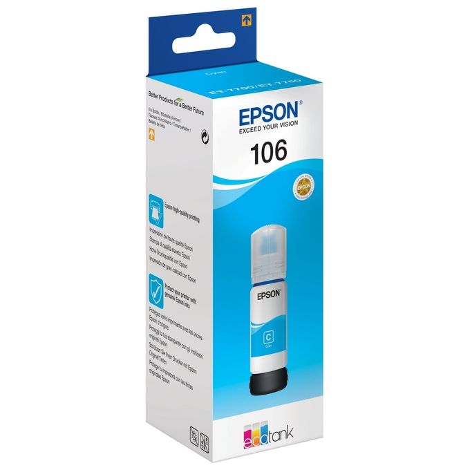 Epson C13T00R240 ciano flacone da 70ml per ecotank et-7700 et-7750