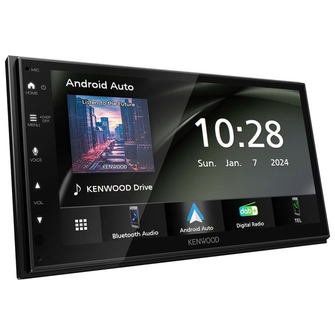 Kenwood, Autoradio 2 DIN, DMX5023DABS, Ricevitore Multimediale, Wi-Fi, Bluetooth, Nero