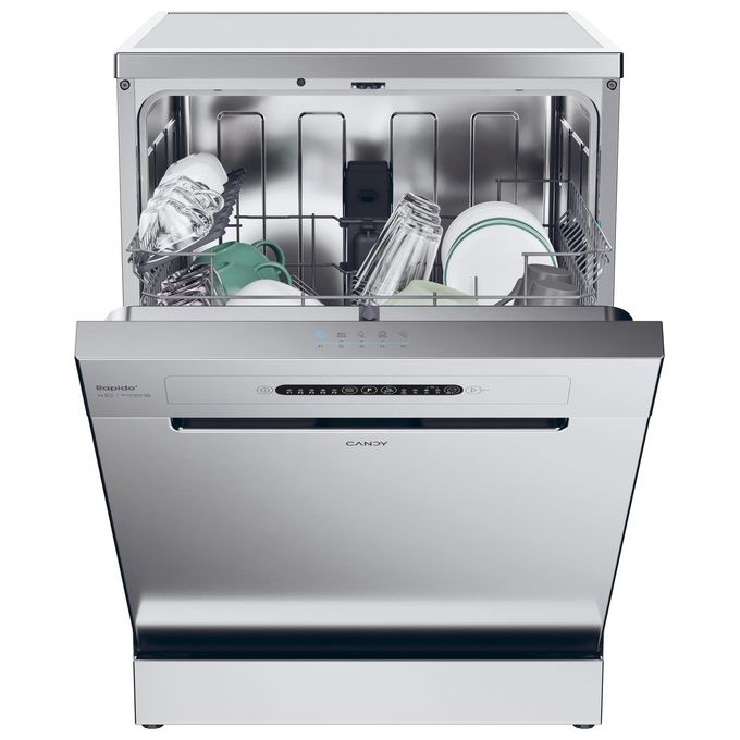 Candy CF 3E9E0X Rapido Lavastoviglie Libera Installazione 13 coperti Classe E 5 Programmi Motore Inverter 49 dB (85x60x60 cm) colore Acciaio Inox