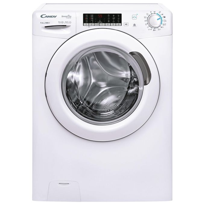 Candy CSOW4966TWM-1-S Smart Pro Inverter Lavasciuga Caricamento Frontale 9-6 Kg 1400 rpm Classe A Inverter Wi-Fi Vapore (85x60x58 cm) colore Bianco