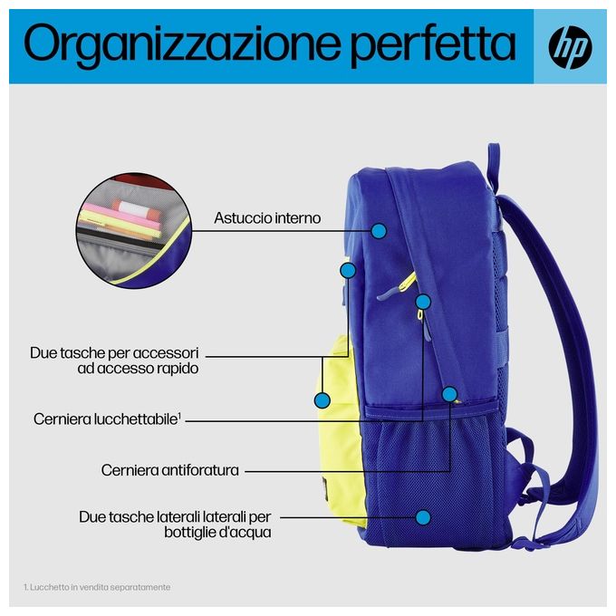 HP Zaino per Notebook da 15.6'' Campus Blue