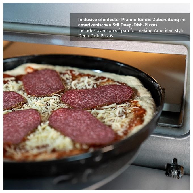 Unold 68815 Don Luigi Macchina e Forno per Pizza 1700 W 80 - 450 °C (43.1x46.9x28 cm) colore Nero