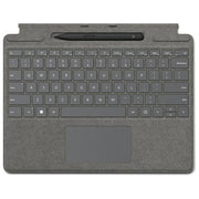 Microsoft 8X6-00223 Surface Pro Signature Keyboard Tastiera con Slim Pen 2 Touchpad Alcantara Microsoft Cover port colore Platino