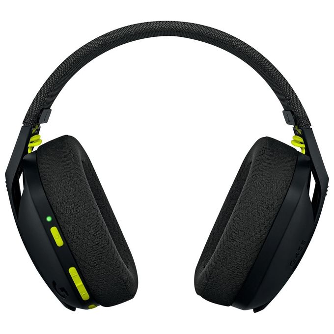 Logitech G G435 Cuffie Gaming Wireless LIGHTSPEED Bluetooth Over Ear Microfono Integrato Beamforming 18h colore Nero Giallo