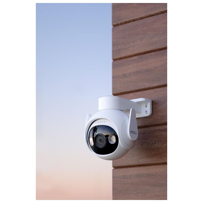 Imou IPC-GS7EP-3M0WE-IMOU Cruiser 2 Telecamera IP PTZ da Esterno 2K 3MP Wi-Fi 6 Visione Notturna Full Color IP66 colore Bianco