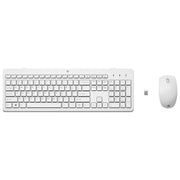 HP 3L1F0AA 230 Kit Tastiera e Mouse Wireless Full Size RF 2.4 GHz Mouse 1600 DPI colore Bianco