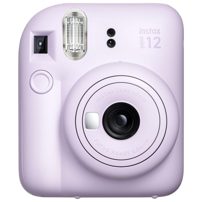 Fujifilm MINI 12 Fotocamera Istantanea Instax Mini 60mm f-12.7 Flash Automatico Specchio Selfie colore Viola
