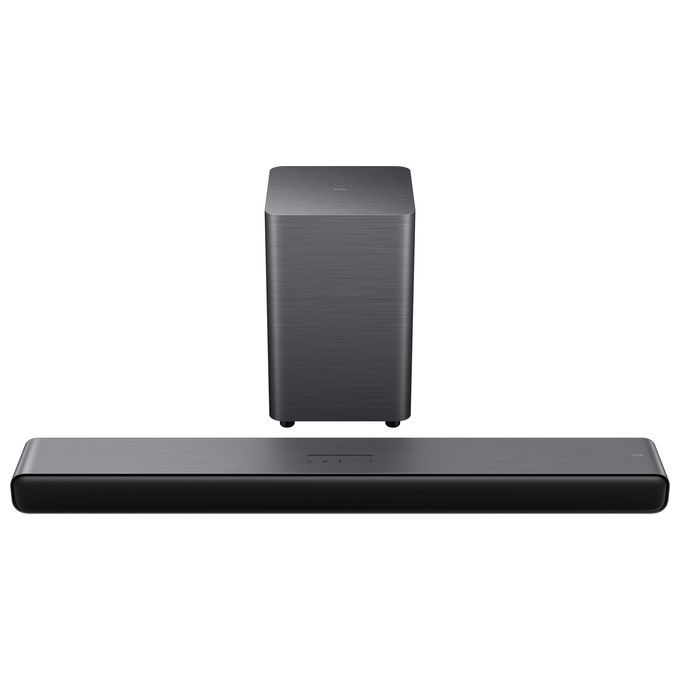 TCL S55HE S Series Soundbar 2.1 220W Dolby Atmos DTS Virtual:X Subwoofer Wireless HDMI eARC Bluetooth 5.3 colore Titanio