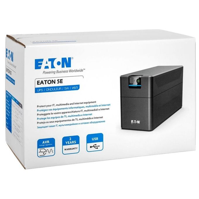 Eaton 5E1200UD 5E Gen2 Gruppo di Continuita' UPS Linea Interattiva 1200 VA 660 W 4 Prese AC USB Tower colore Nero