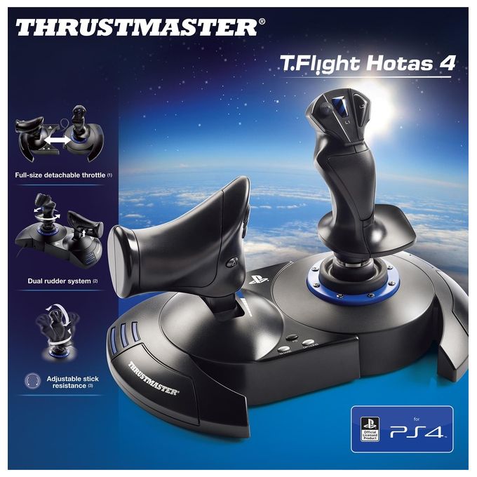 Joystick T.Flight Hotas 4 per PC-PS4
