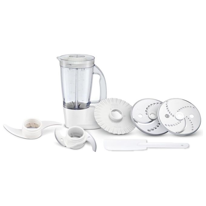 Moulinex FP544110 DoubleForce Compact Robot da Cucina 6 Velocita' 800W Bianco