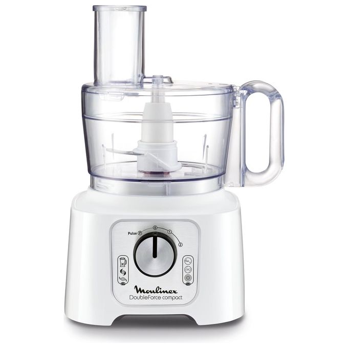 Moulinex FP544110 DoubleForce Compact Robot da Cucina 6 Velocita' 800W Bianco