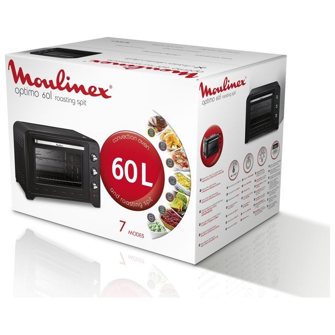 Moulinex OX495810 Optimo Forno Elettrico Ventilato 60 L 2200W 7 Modalita' di Cottura colore Nero