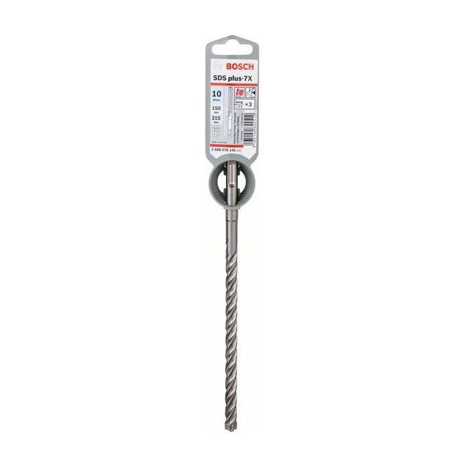 Bosch 2608576141 SDS Plus-7X Punta per Martello Perforatore Calcestruzzo e Muratura 10x150x215 mm