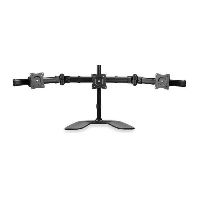 StarTech.com ARMBARTRIO2 Supporto Braccio Articolabile Triplo Monitor 13'' 27'' VESA 75x75 100x100 mm colore Nero