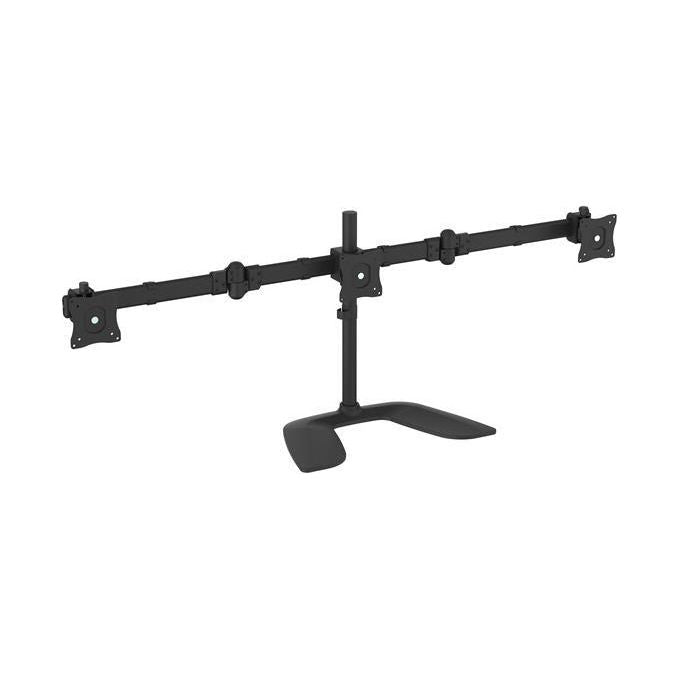 StarTech.com ARMBARTRIO2 Supporto Braccio Articolabile Triplo Monitor 13'' 27'' VESA 75x75 100x100 mm colore Nero