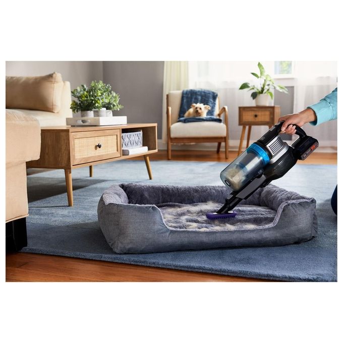 Black and Decker BHFEB520D1 PowerSeries Extreme Aspirapolvere a bastone 2 in 1 senza filo 20V 56 min autonomia ciclonico senza sacchetto colore Nero