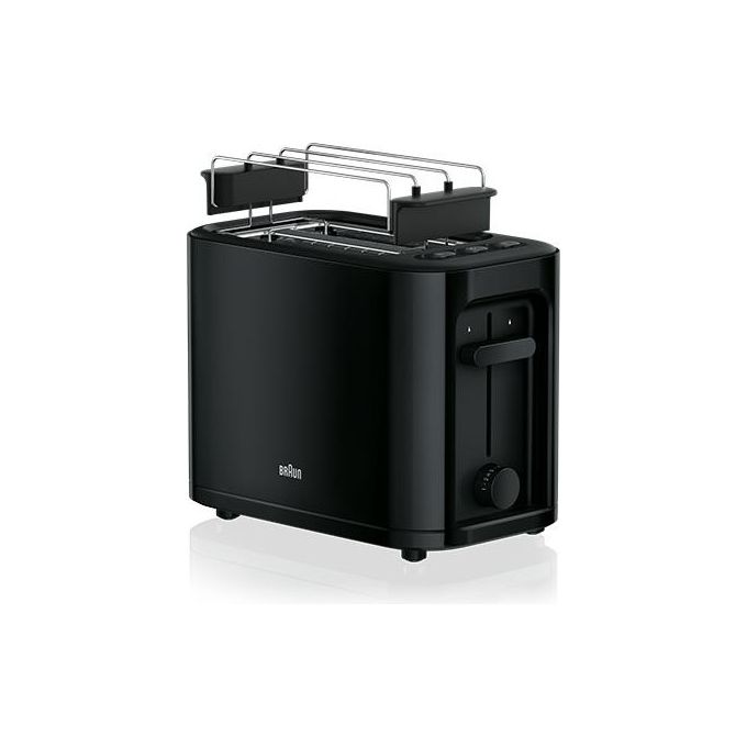 Braun HT3010BK Tostapane 1 Fetta Nero 1000W