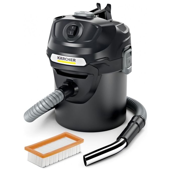 Karcher 1.629-711.0 Aspiracenere AD 2 Fireplace Potenza 600W Capacita' 14 Litri Nero