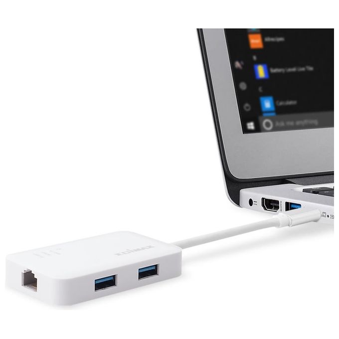 Edimax Adattatore di Rete Ethernet Gigabit e 3 Porte Usb 3.0