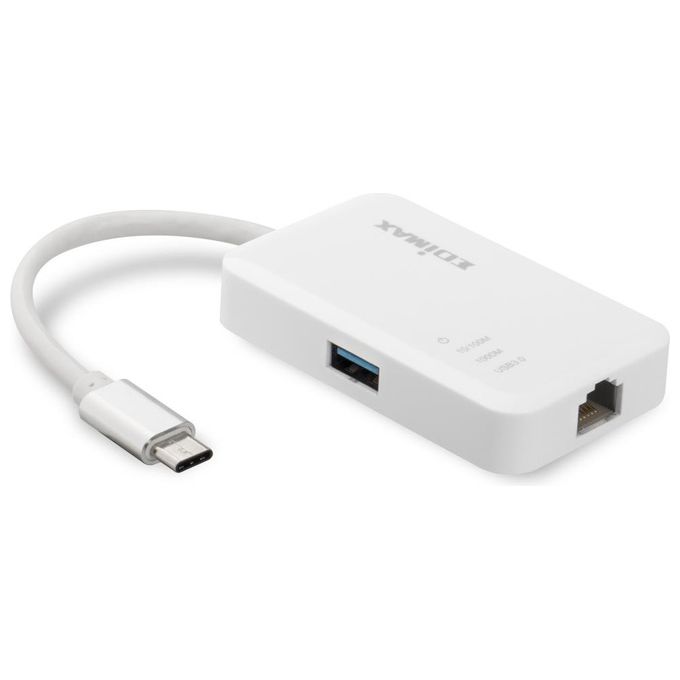 Edimax Adattatore di Rete Ethernet Gigabit e 3 Porte Usb 3.0