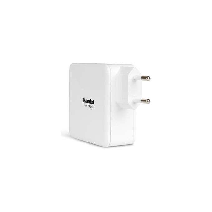 Hamlet XPWNB65TC Alimentatore Notebook USB Type-C Power Delivery 61W Autosensing cavo 1.8 m colore Bianco