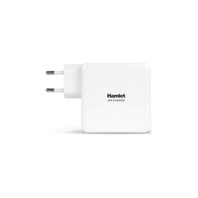 Hamlet XPWNB65U - Alimentatore universale per Notebook 65 Watts + 8 connettori e porta USB. Compatibile ACER - Samsung - ASUS - HP - DELL - LENOVO