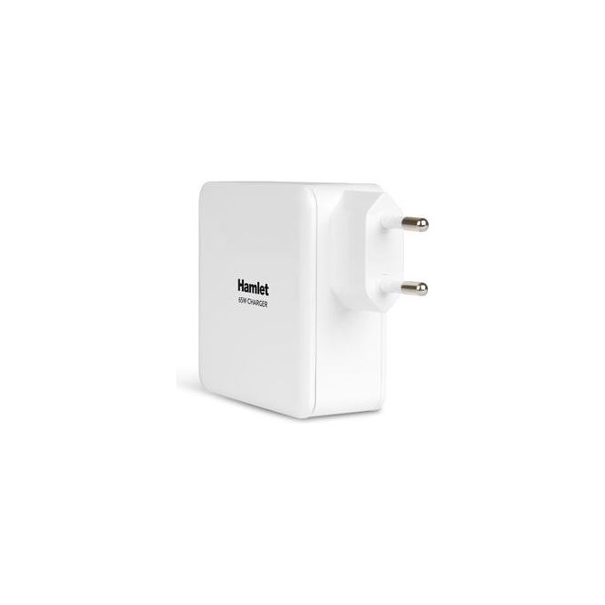Hamlet XPWNB65U - Alimentatore universale per Notebook 65 Watts + 8 connettori e porta USB. Compatibile ACER - Samsung - ASUS - HP - DELL - LENOVO