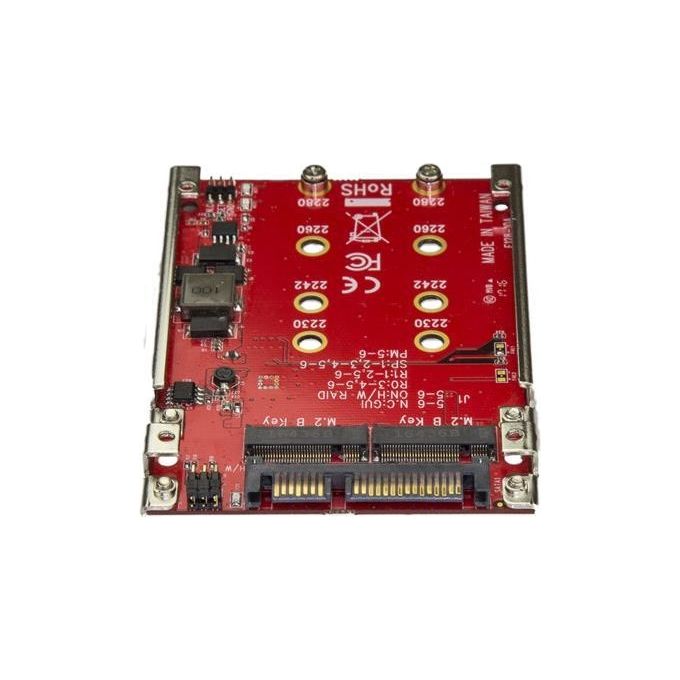 Startech Adattatore per 2 Ssd M.2 a Sata per Alloggio da 2,5'' Raid