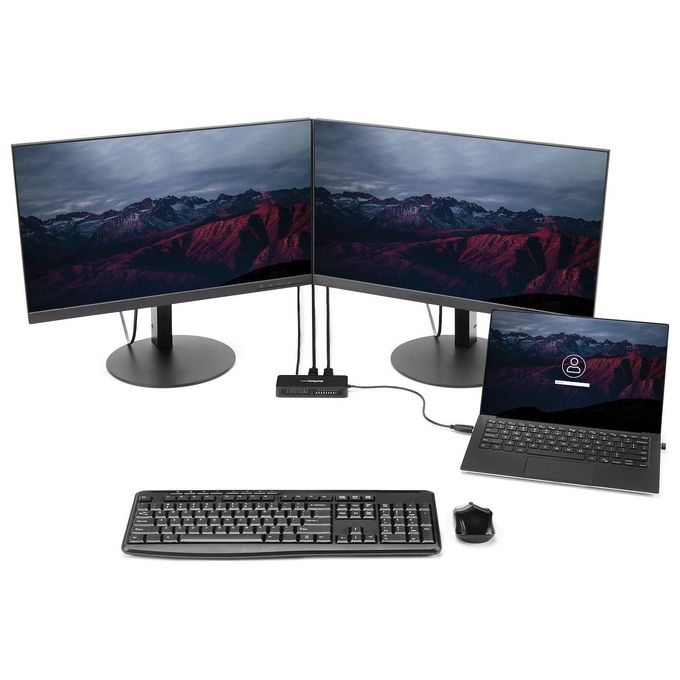 StarTech Mini Docking Station Usb a Doppio DisplayPort per Portatili Dual 4K 60Hz GbE Usb 3.0